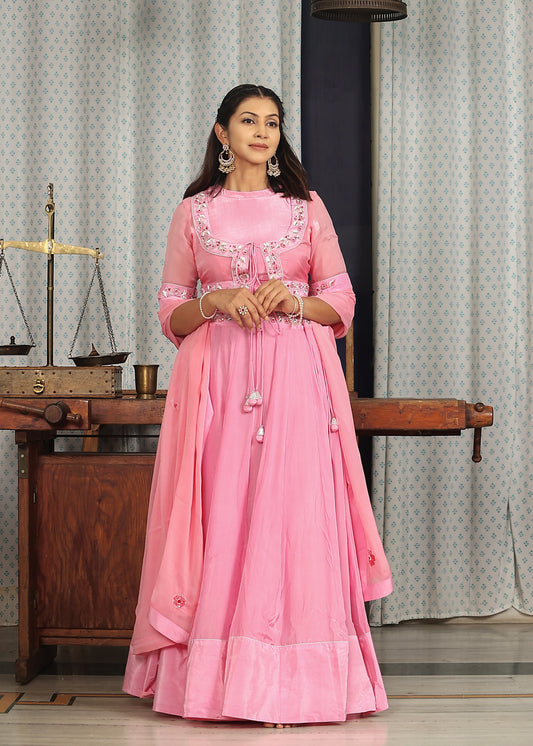 pink lehenga