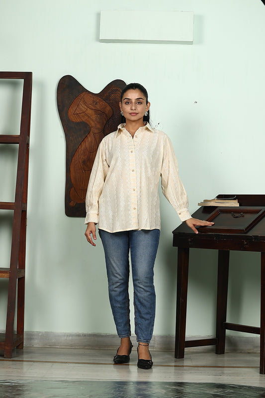 schiffli shirt
