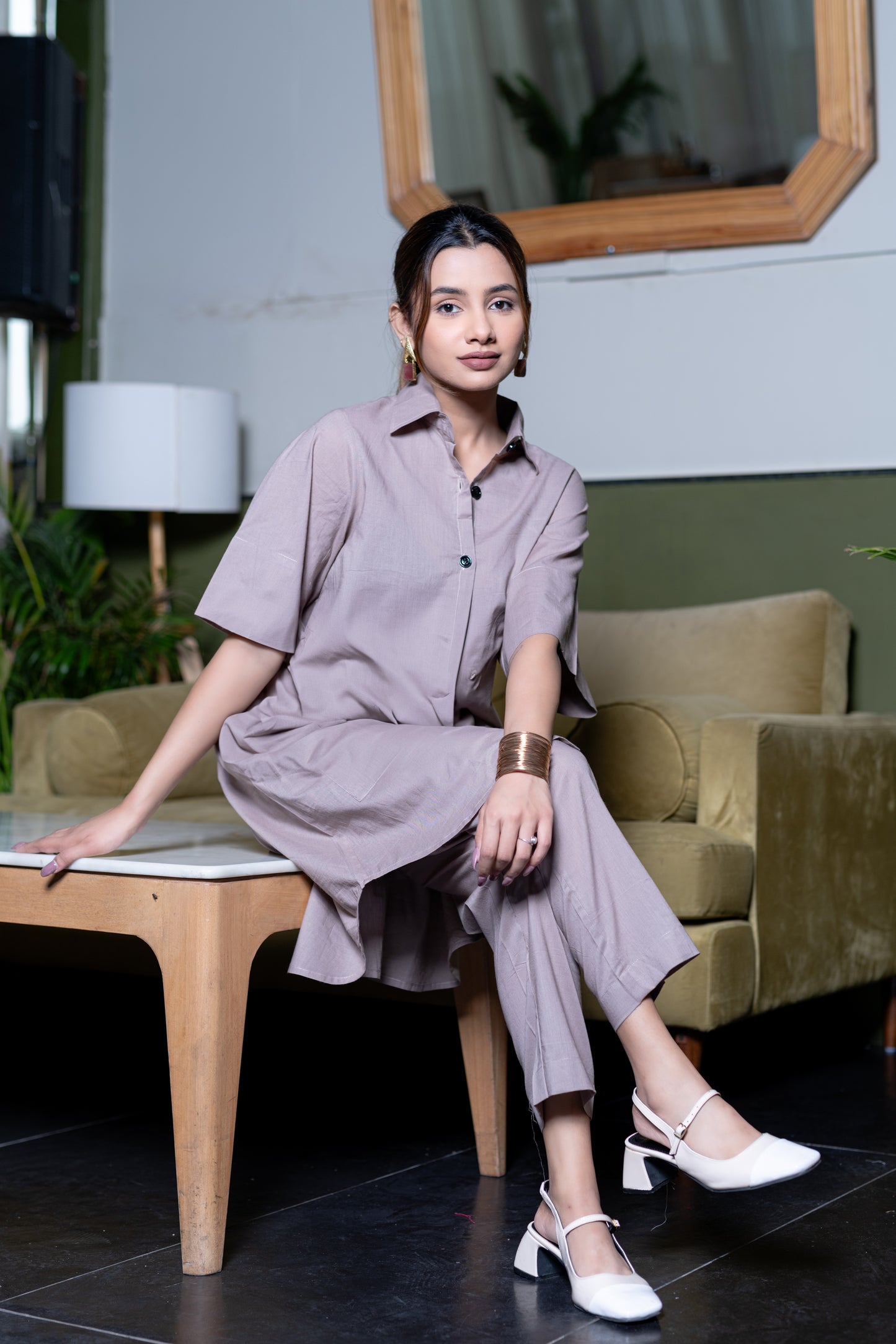 Light Grey Kurta And Pant