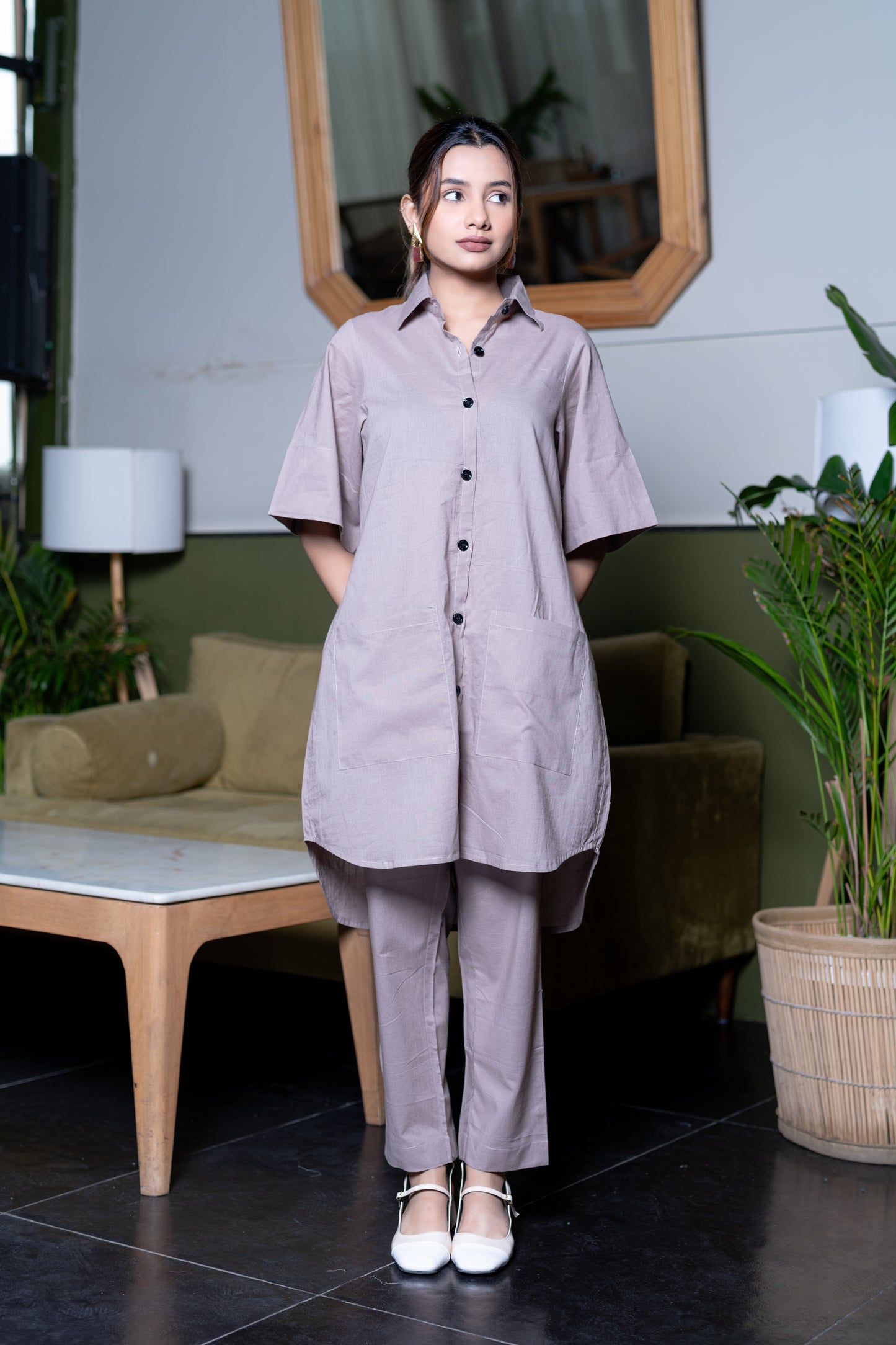 Light Grey Kurta And Pant