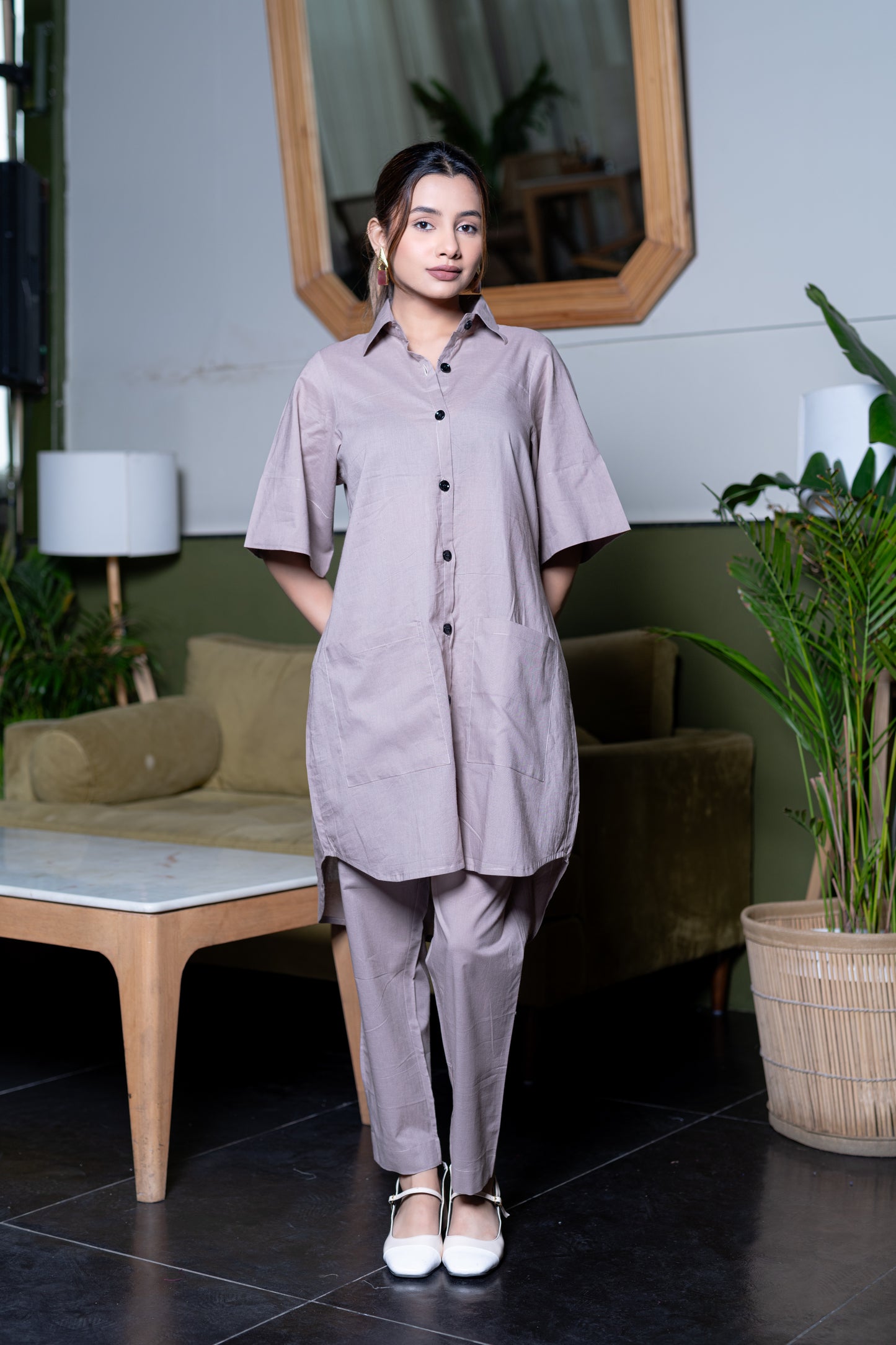 Light Grey Kurta And Pant