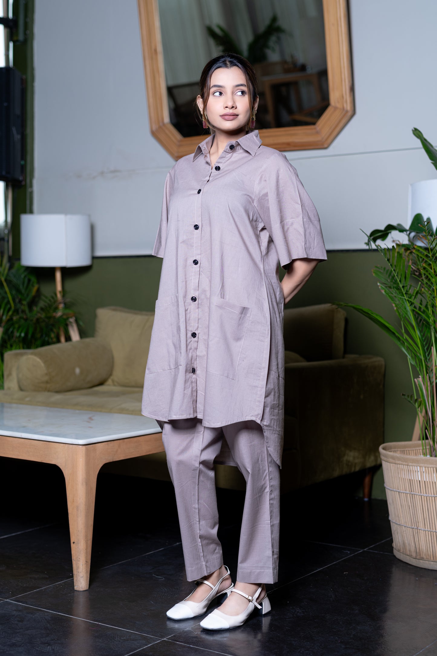Light Grey Kurta And Pant