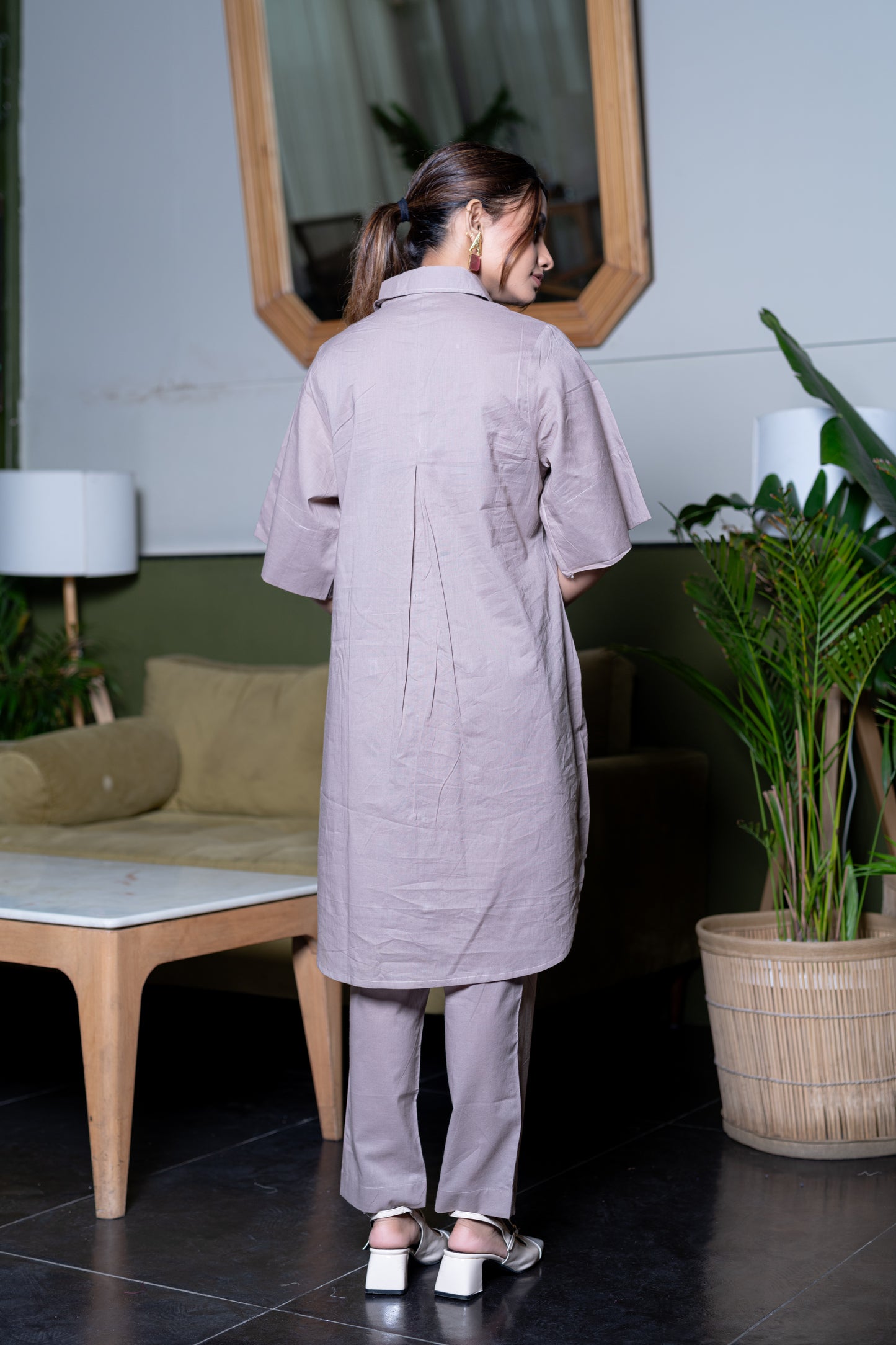 Light Grey Kurta And Pant