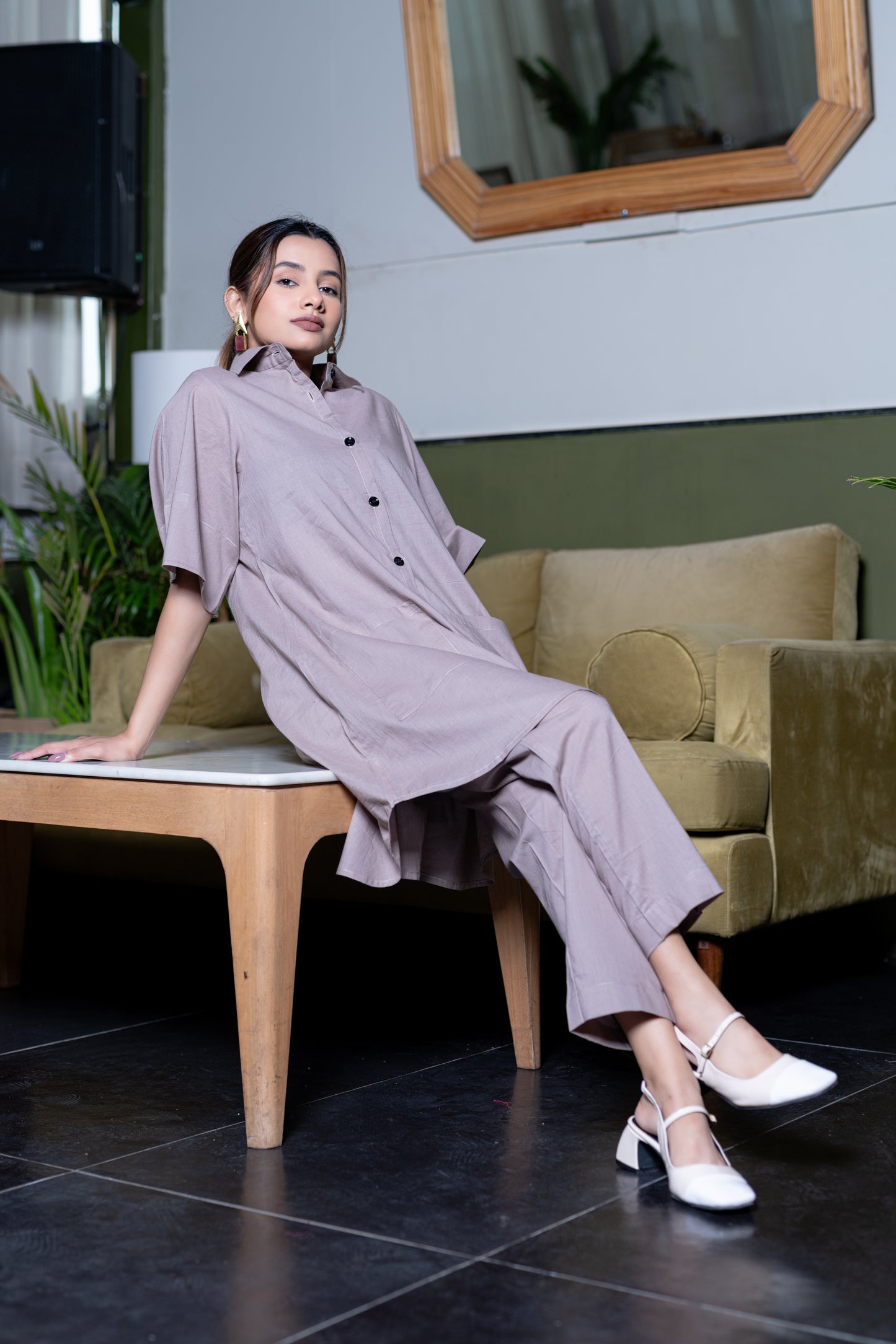 Light Grey Kurta And Pant