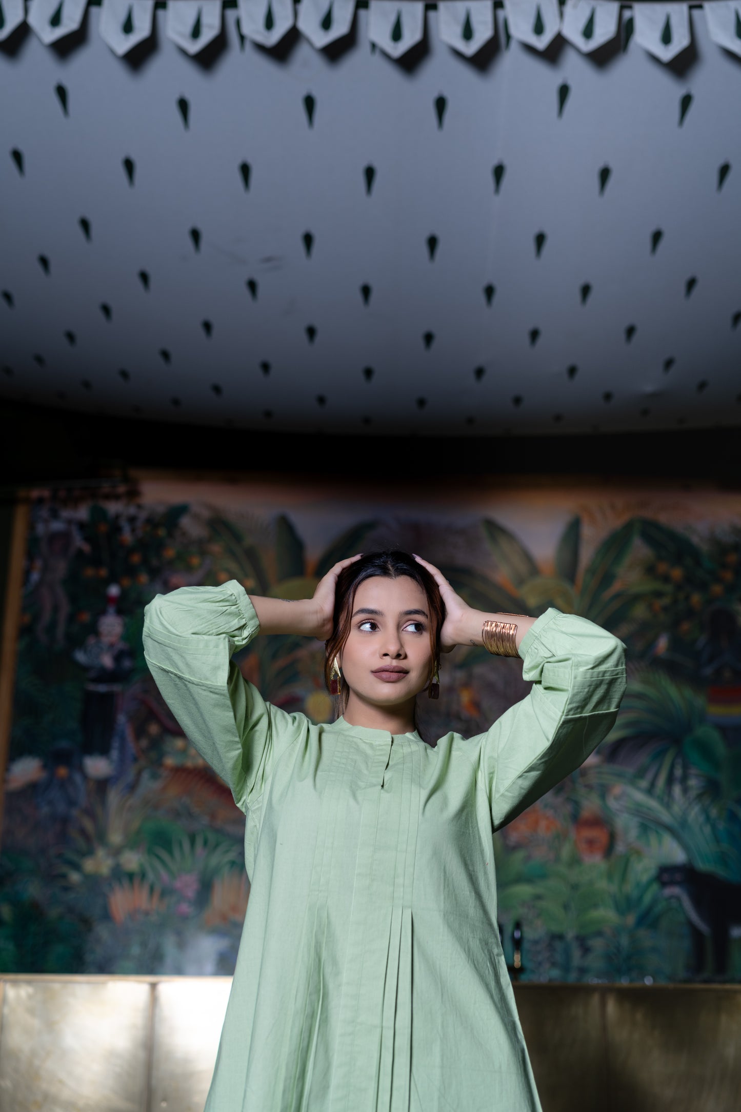 Green Kurta And Pant