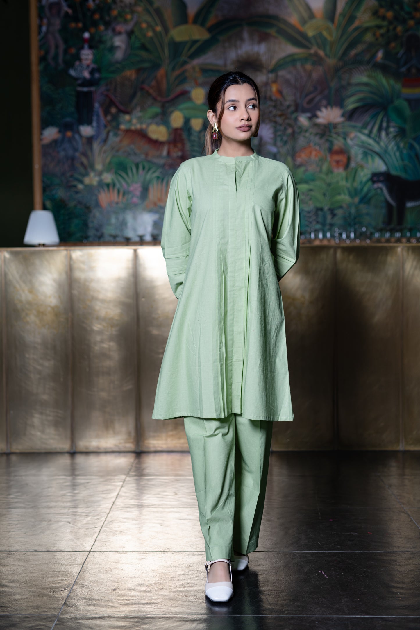 Green Kurta And Pant