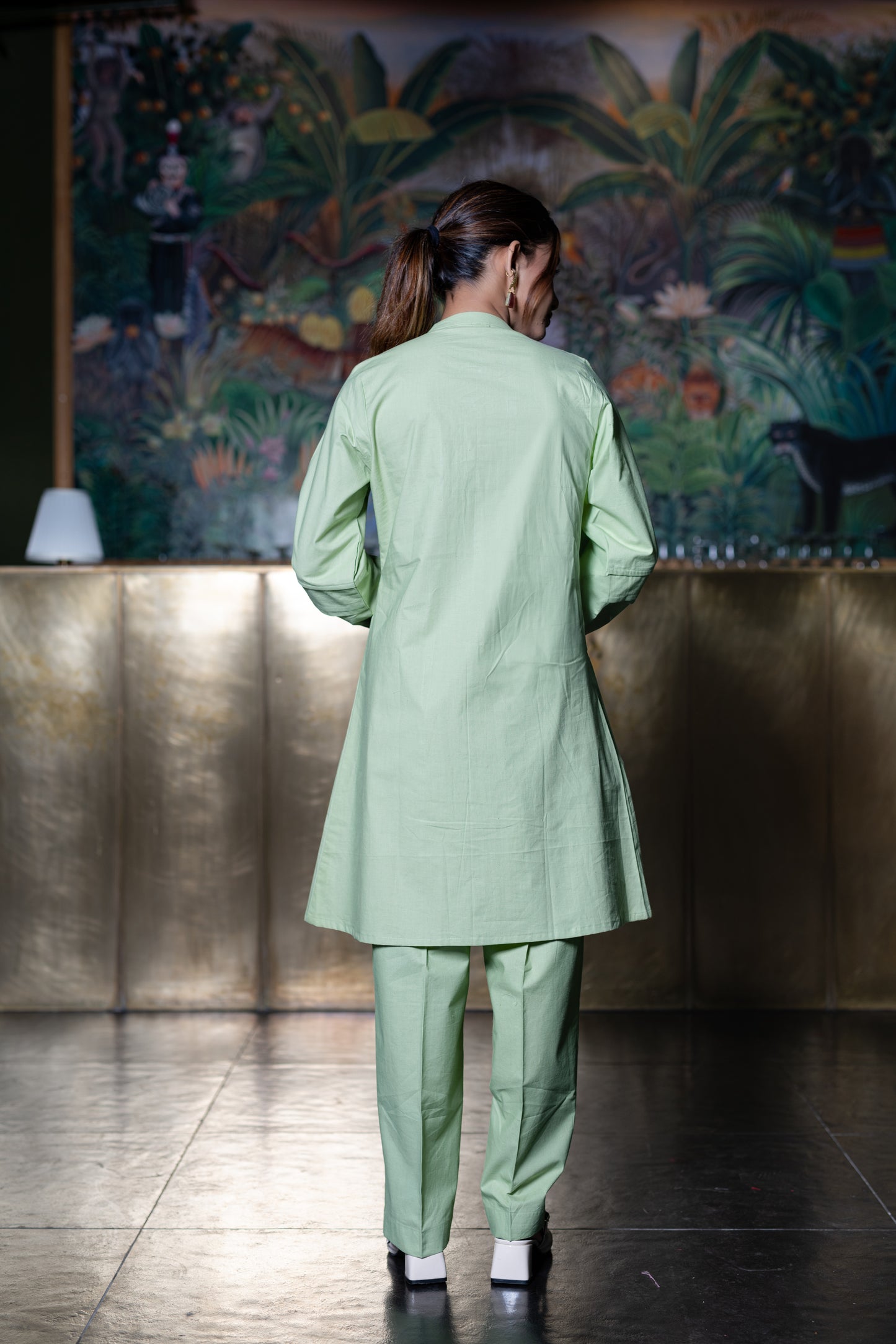 Green Kurta And Pant