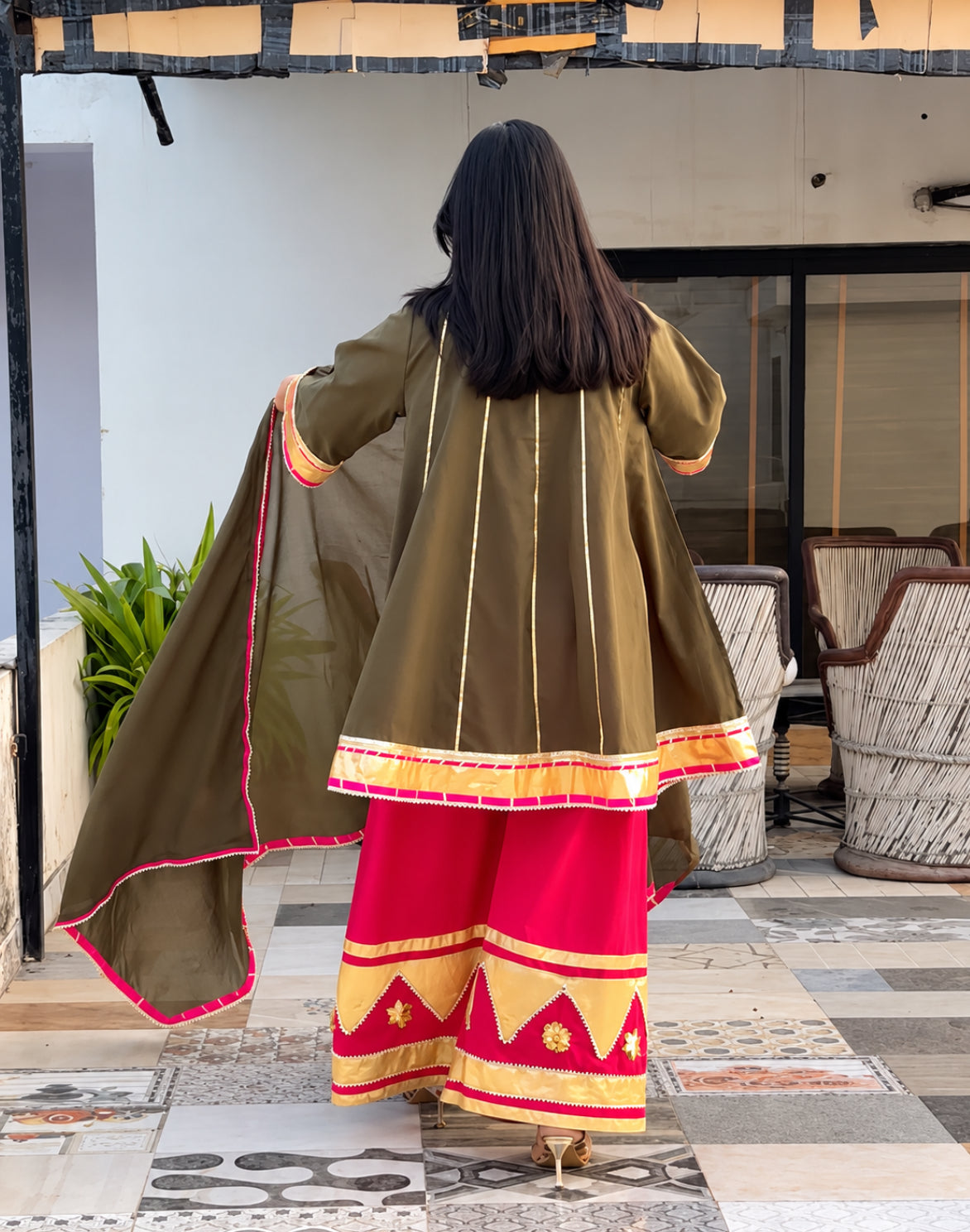 Paro Farsi Salwar Kurta Set Of 3