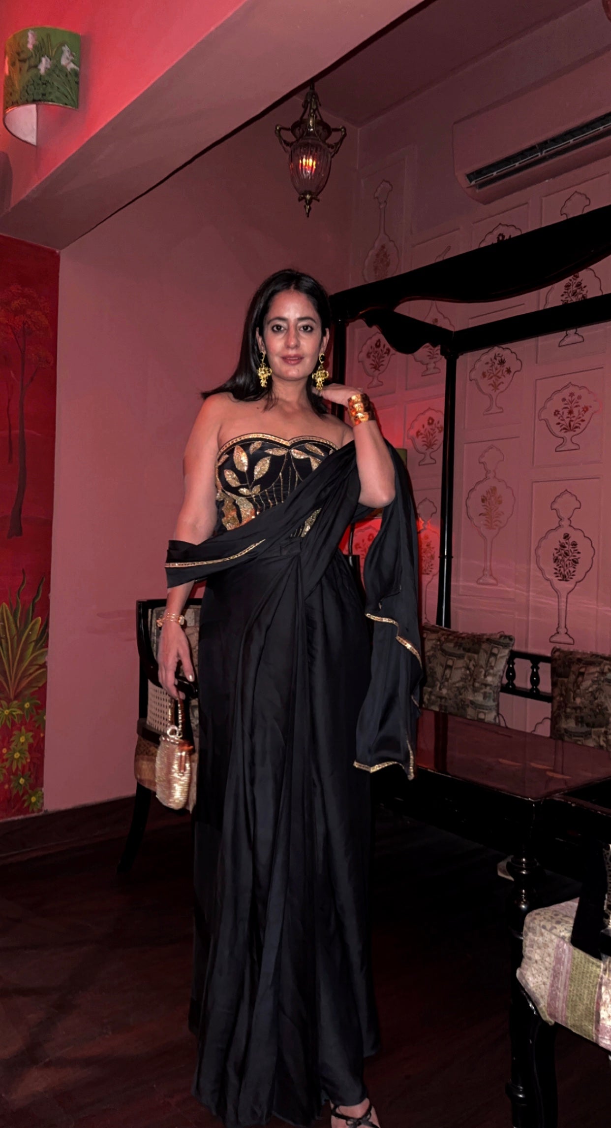 Zeenat Corset Blouse And Saree Set of 2( pre draped saree )