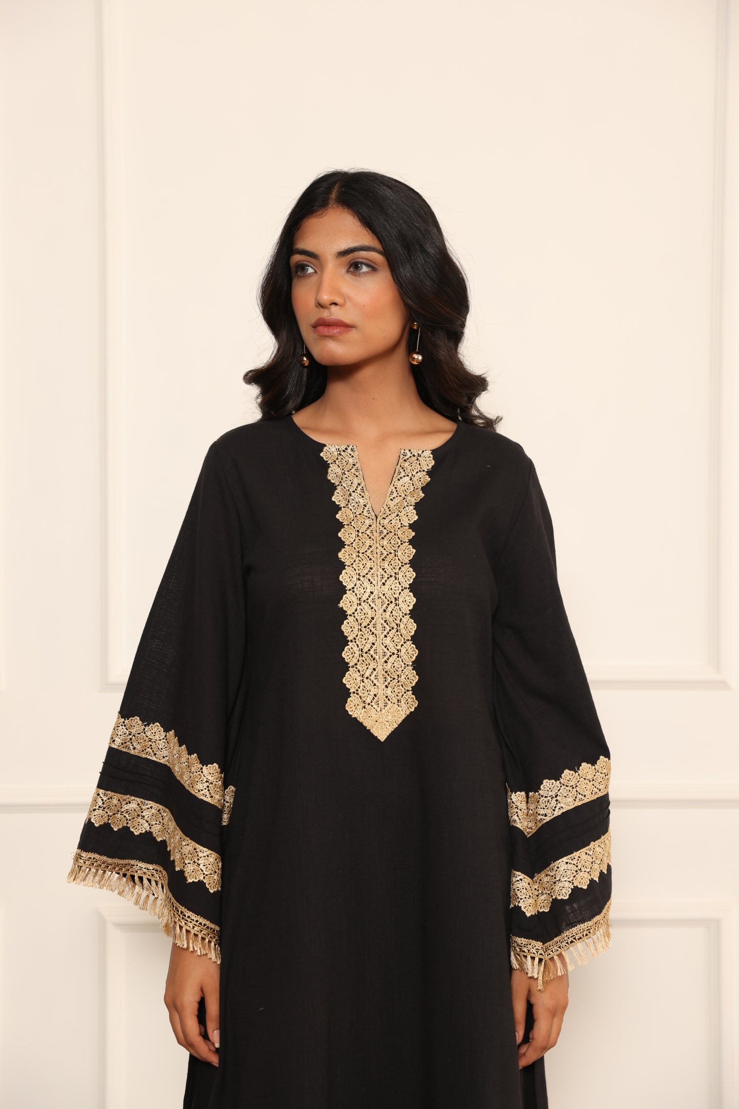 Leela – Schwarzes pakistanisches Anzug-Set