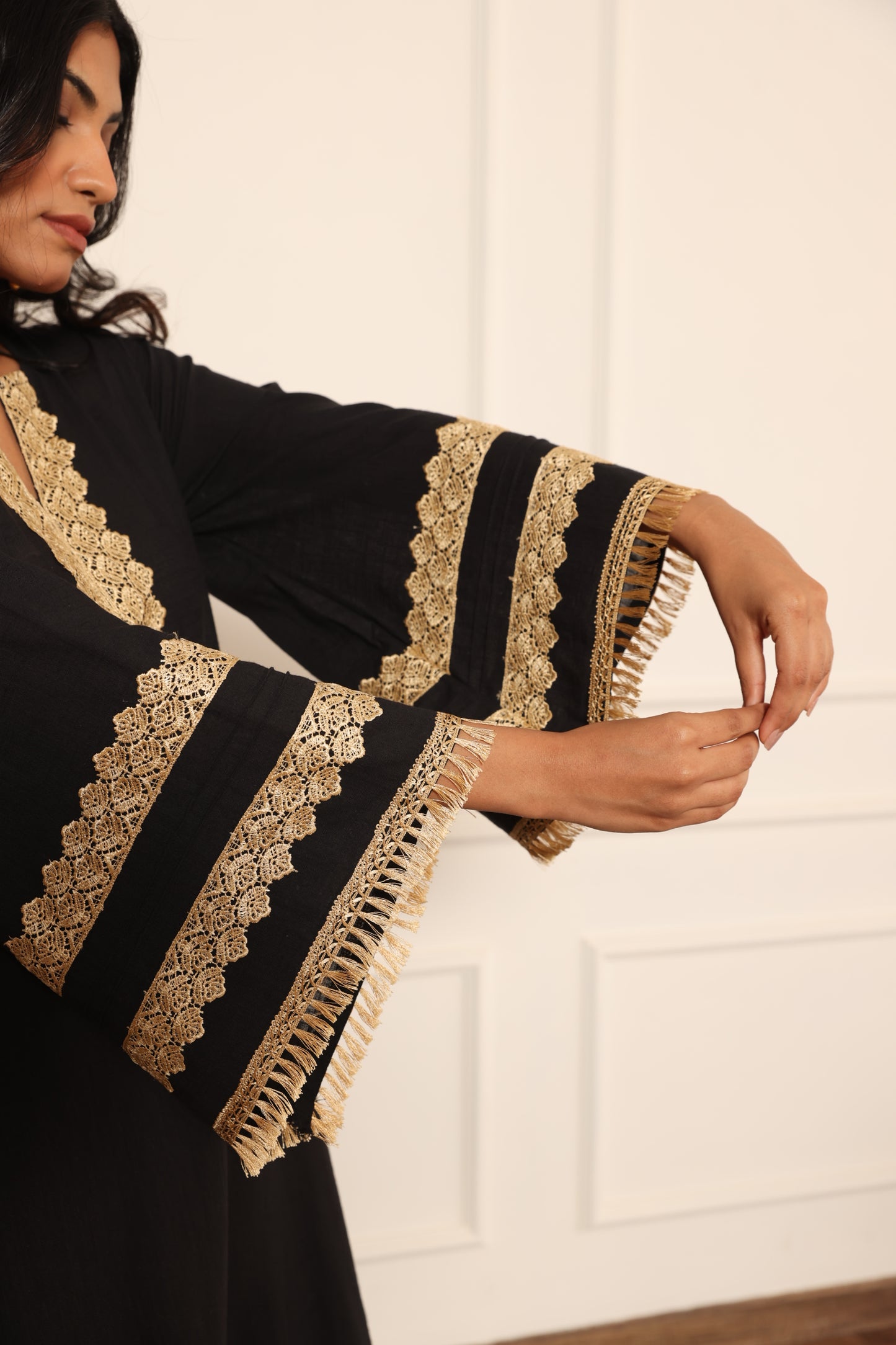 Leela – Schwarzes pakistanisches Anzug-Set