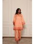 Kaaya orange short kurta set