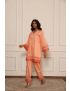 Kaaya orange short kurta set