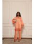 Kaaya orange short kurta set