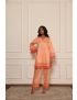 Kaaya orange short kurta set