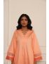 Kaaya orange short kurta set