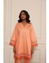 Kaaya orange short kurta set