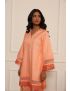 Kaaya orange short kurta set