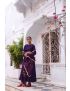 Ujjwala purple crepe & organza anarkali set