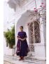 Ujjwala purple crepe & organza anarkali set