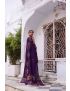 Ujjwala purple crepe & organza anarkali set