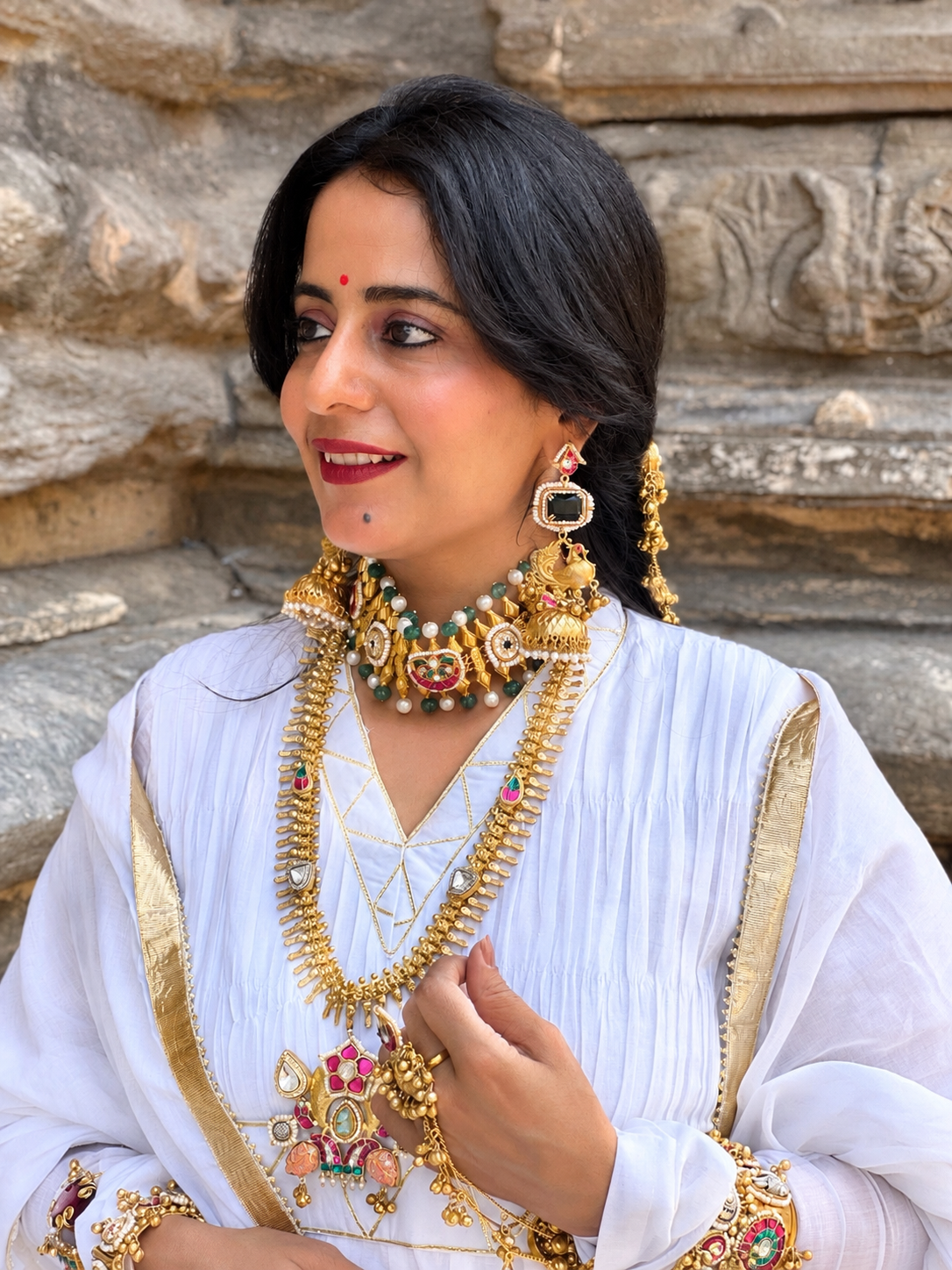 yogini gotta work malmal full sleeves set of 3