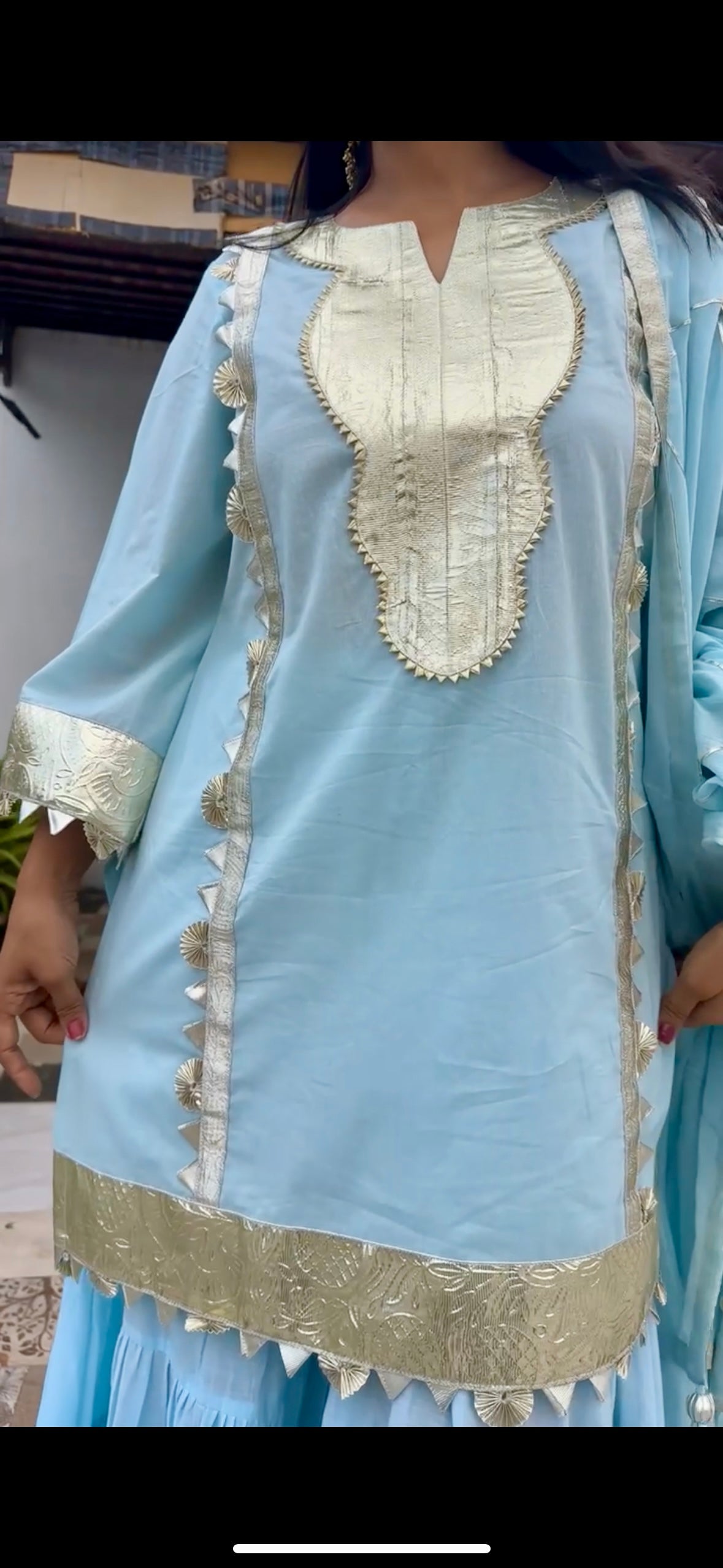 Sawan Gotta Work Sharara Set Of 3