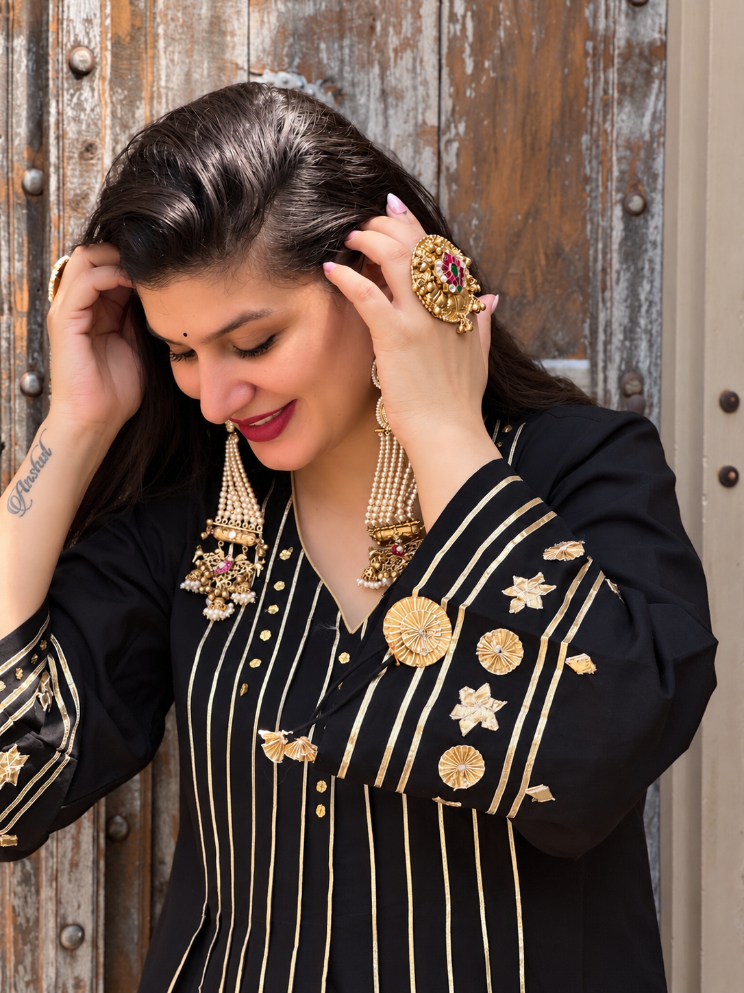 Seerat Black Kurta set