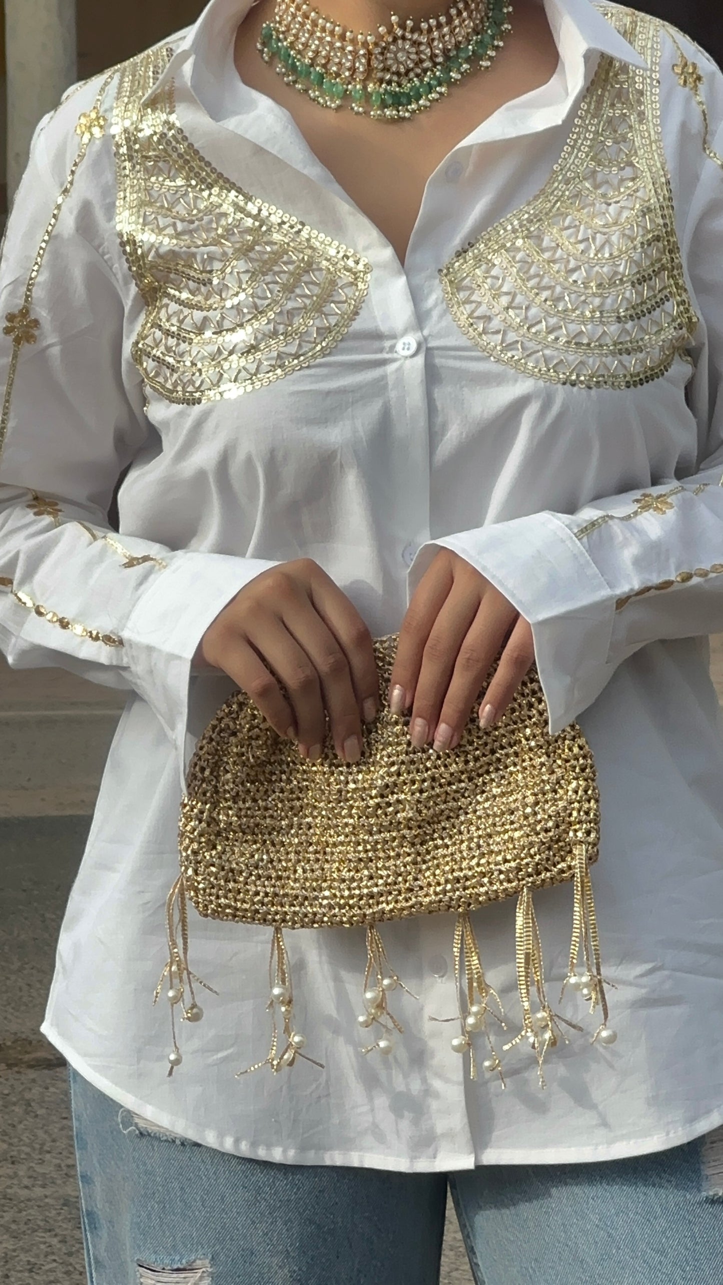 Aangi Handwork Shirt