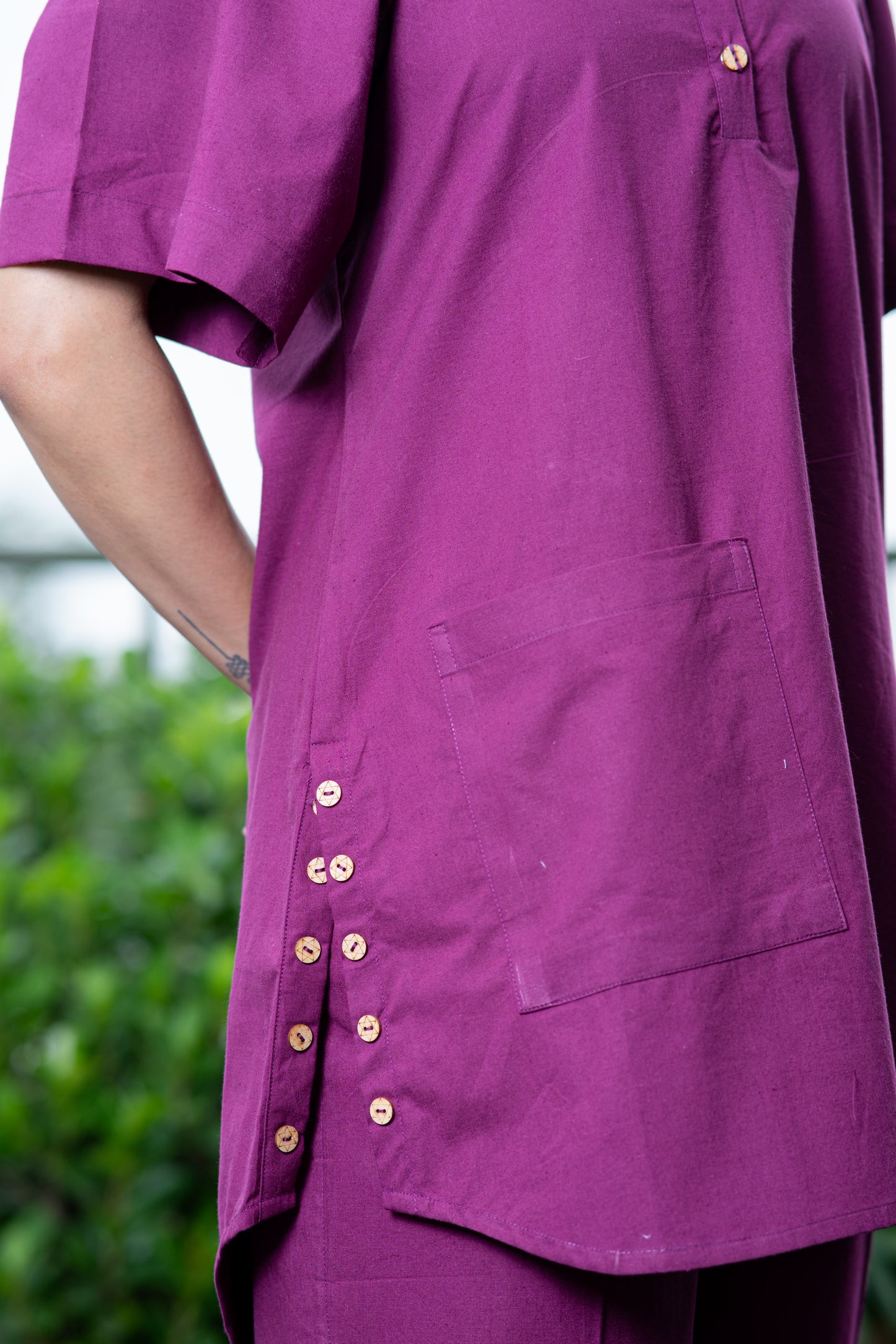 Purple Colored Kurta And Pant