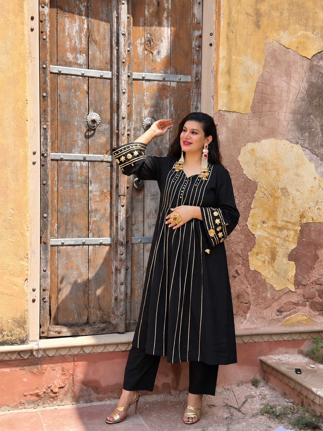 Seerat Black Kurta set