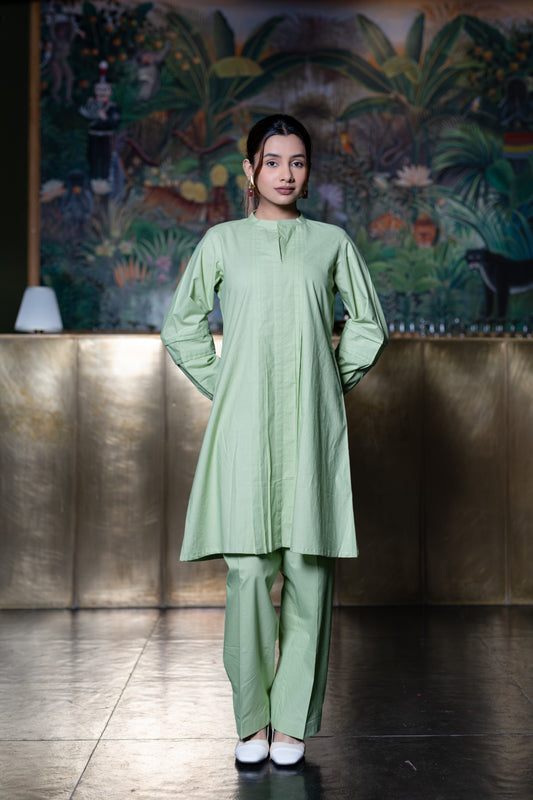 Green Kurta And Pant