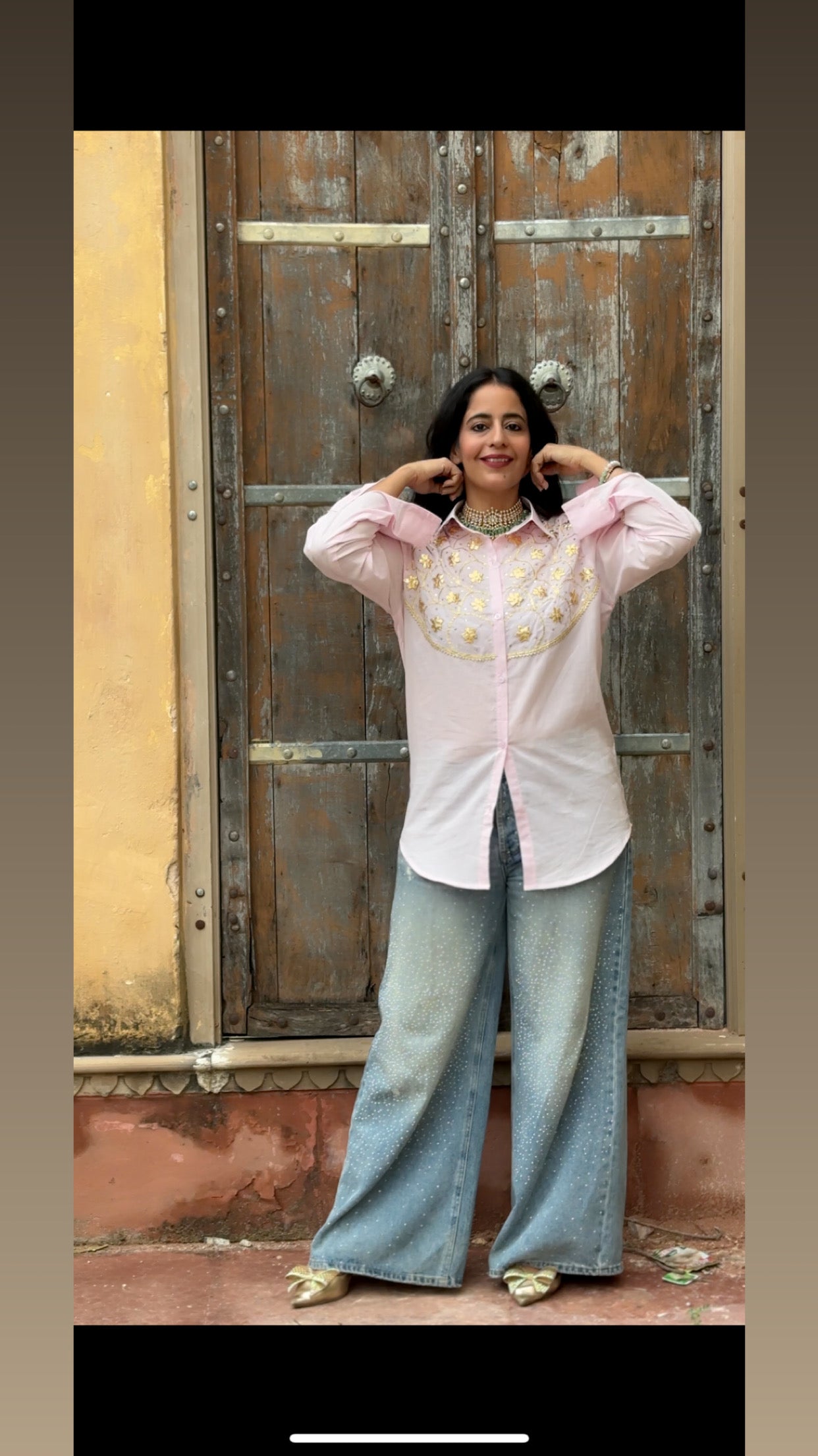 Gulabi Gota Shirt