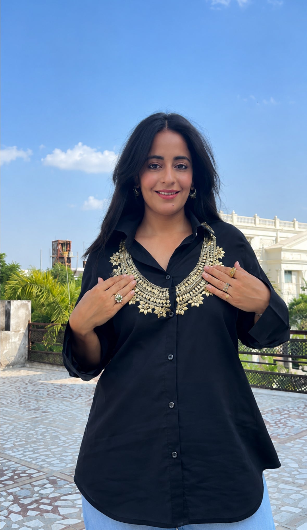 Rani Haar Handembroidered Shirt