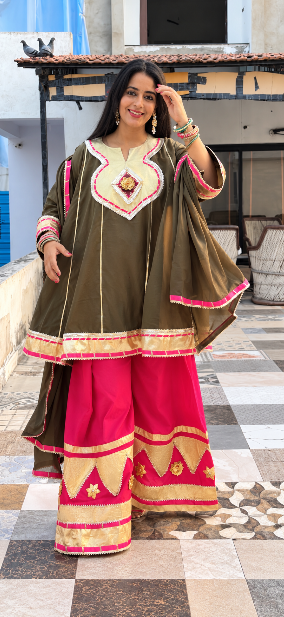 Paro Farsi Salwar Kurta Set Of 3