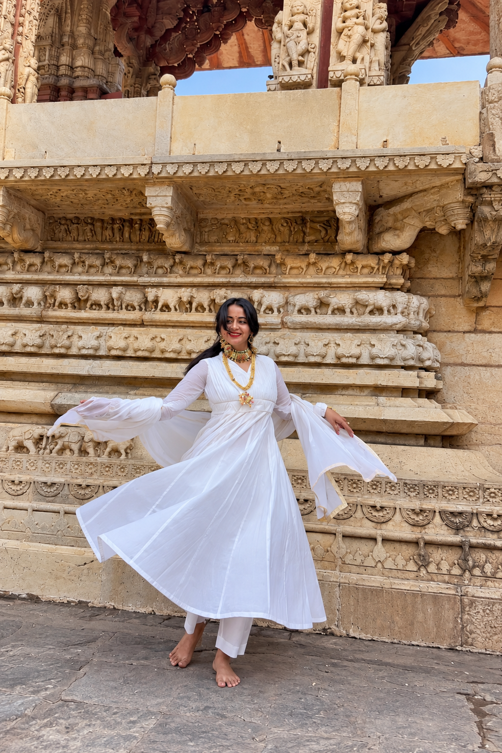 yogini gotta work malmal full sleeves set of 3
