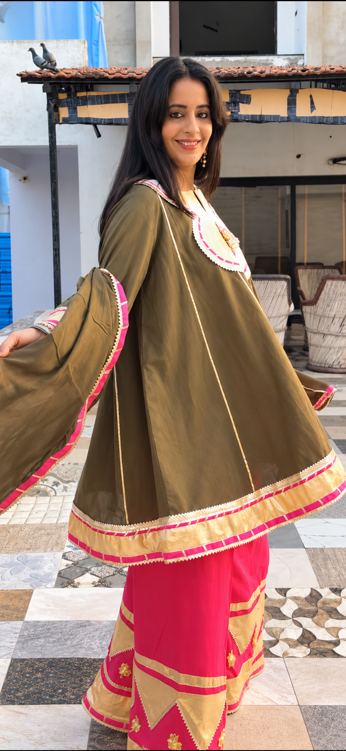 Paro Farsi Salwar Kurta Set Of 3