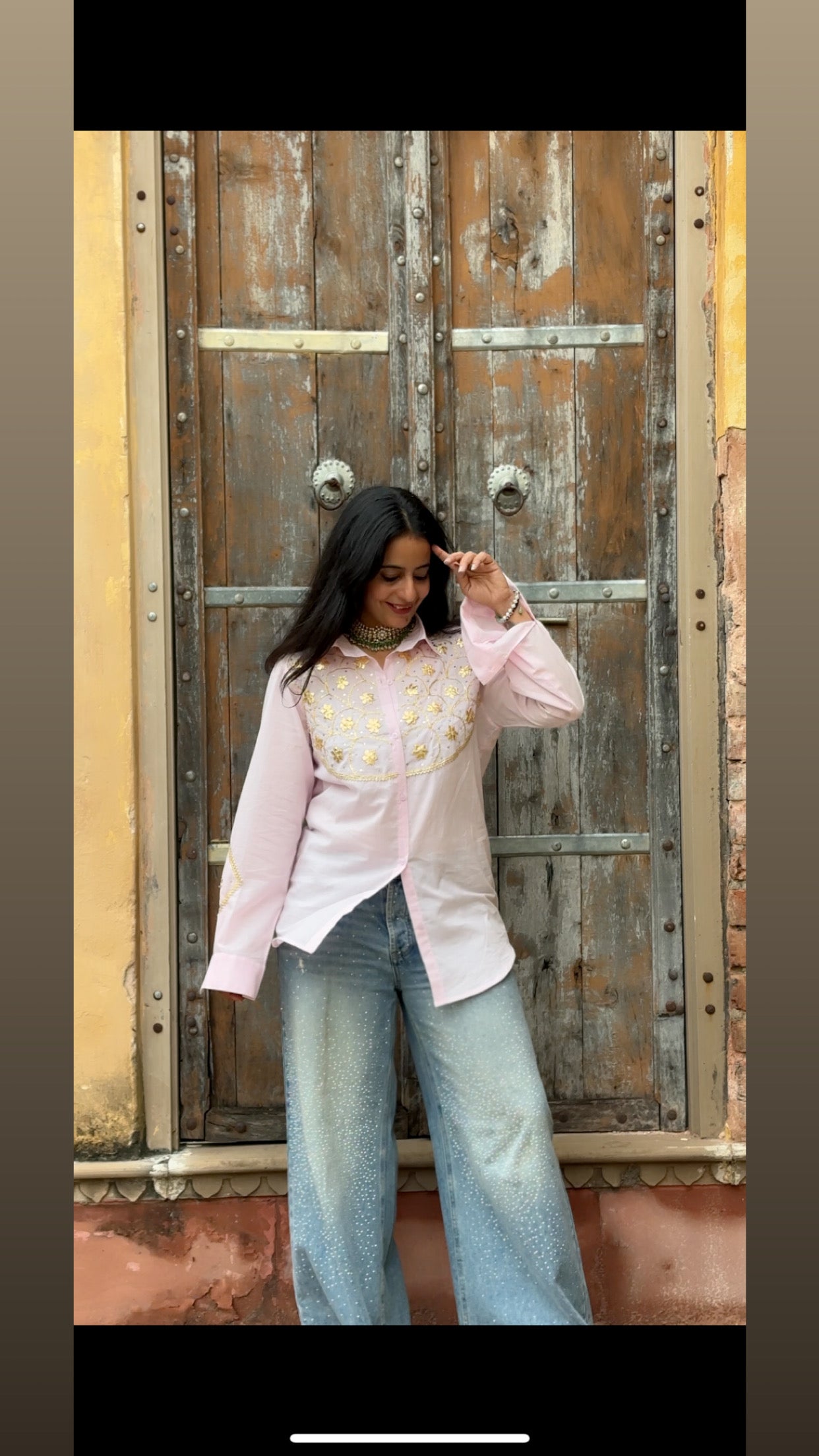 Gulabi Gota Shirt