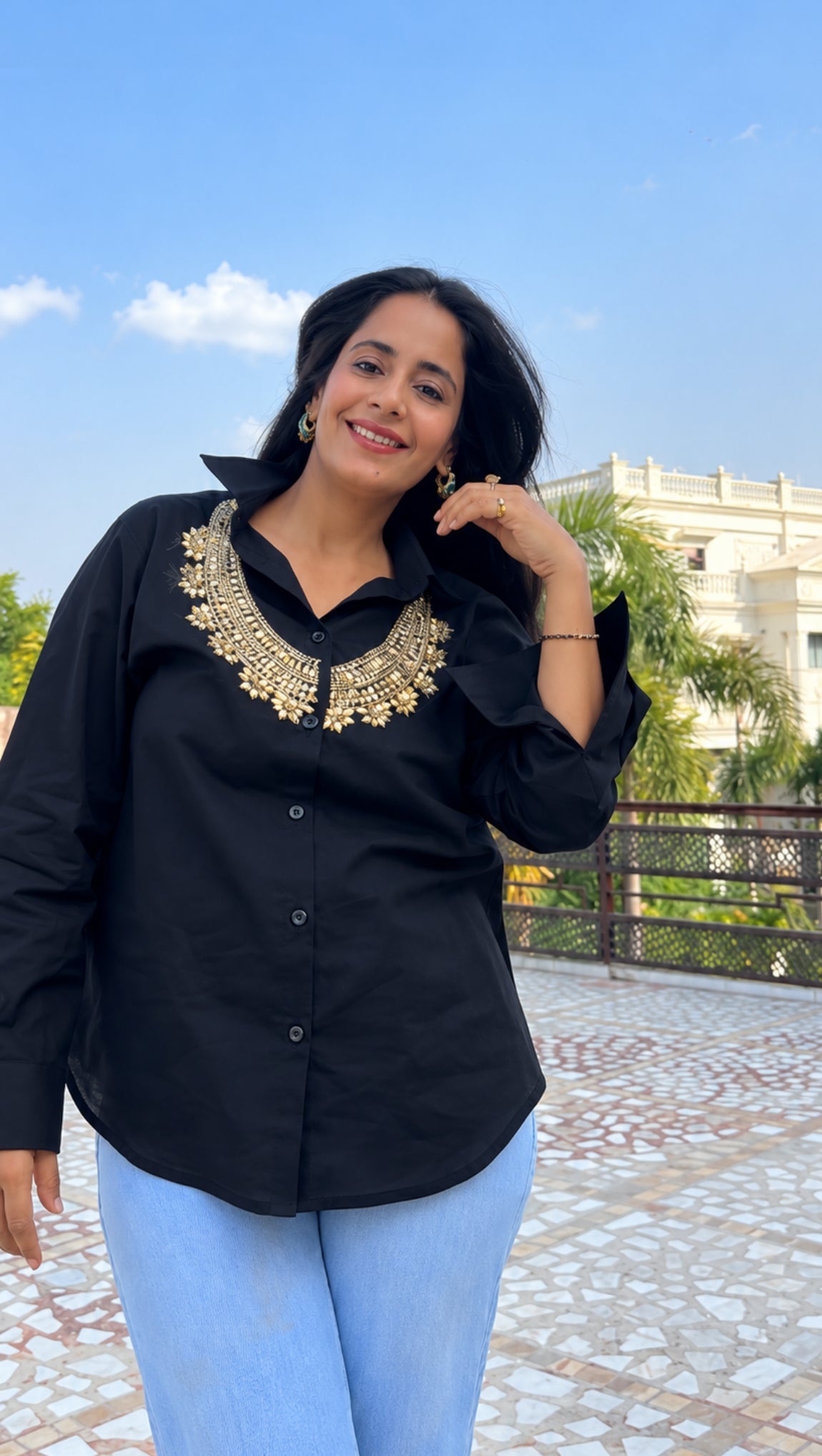 Rani Haar Handembroidered Shirt