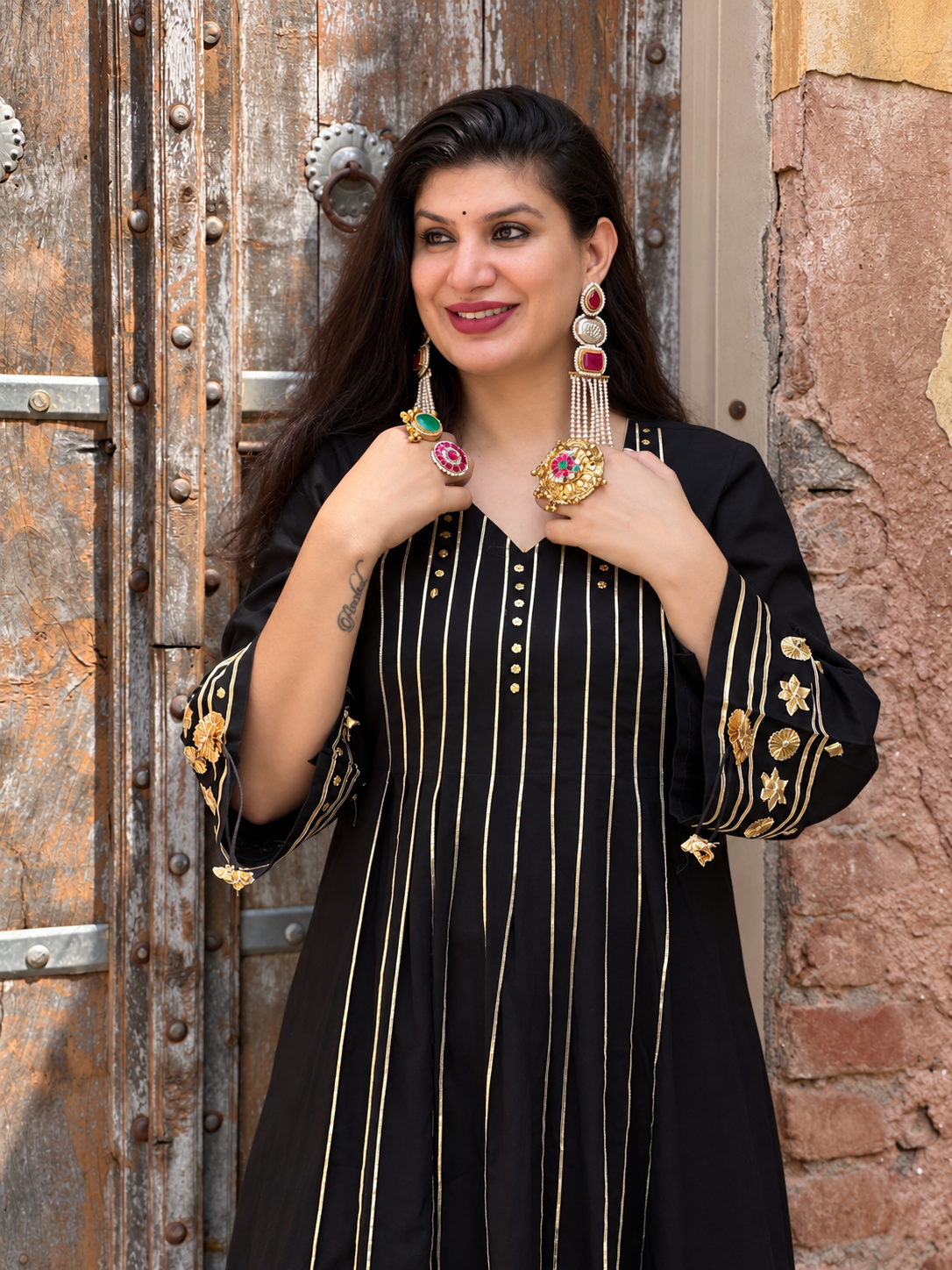 Seerat Black Kurta set