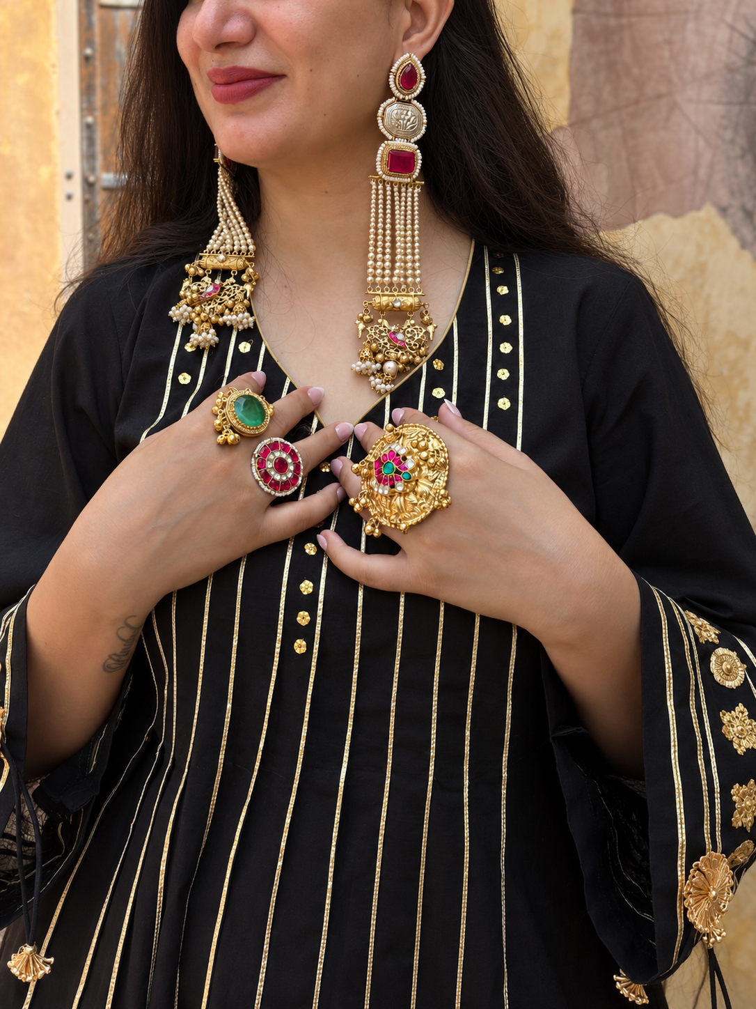Seerat Black Kurta set