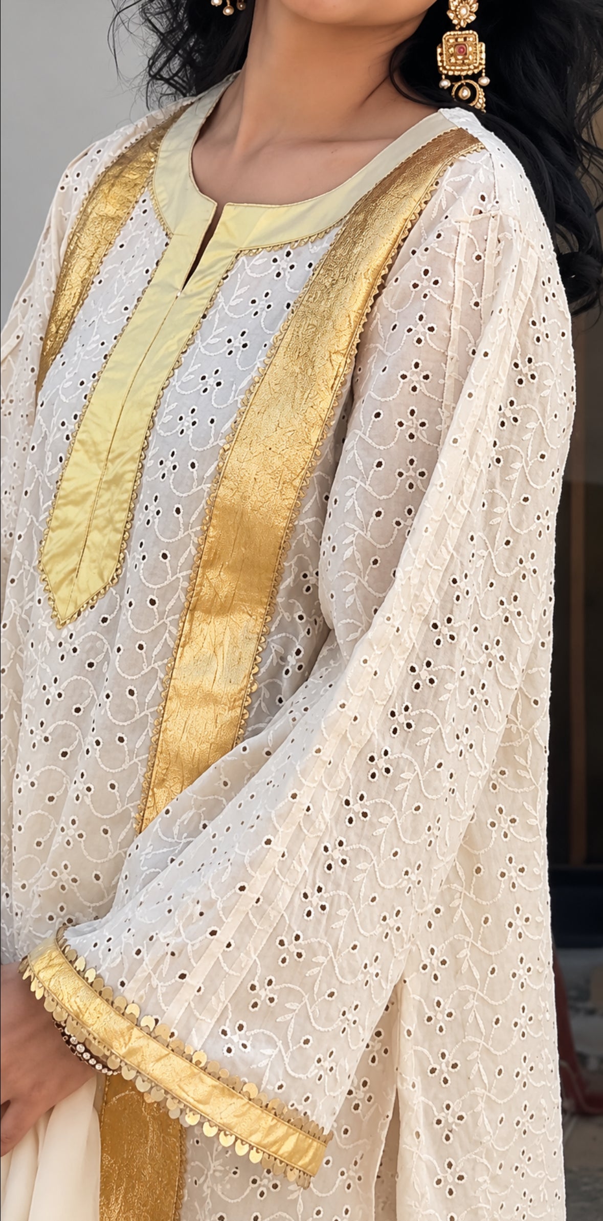 Kismat Schiffli Suit Set