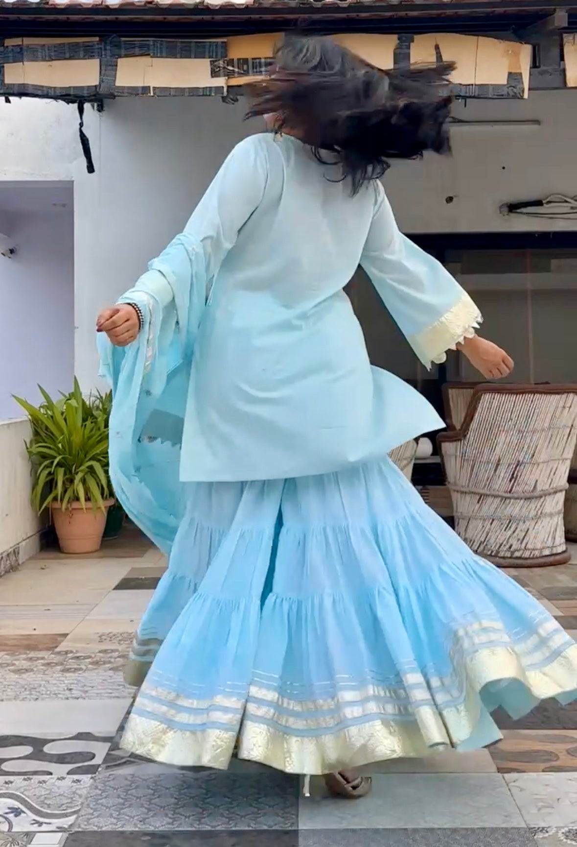 Sawan Gotta Work Sharara Set Of 3
