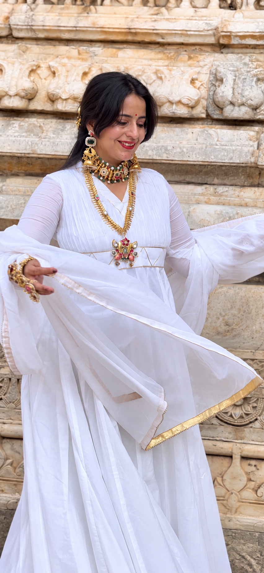 yogini gotta work malmal full sleeves set of 3
