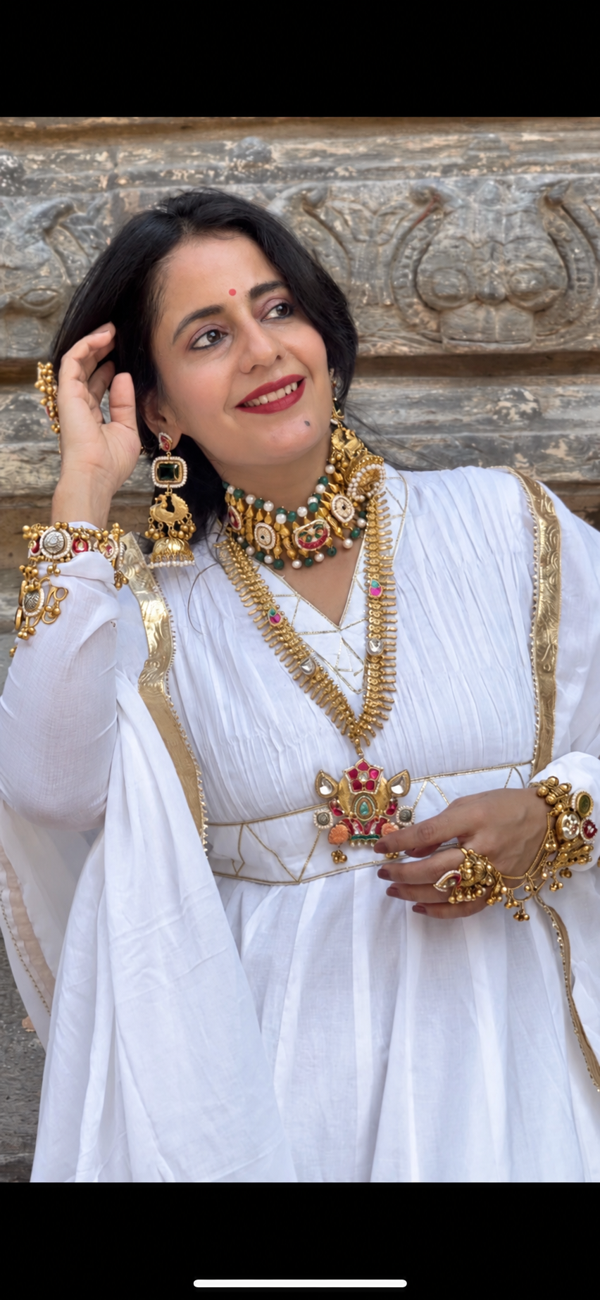 yogini gotta work malmal full sleeves set of 3