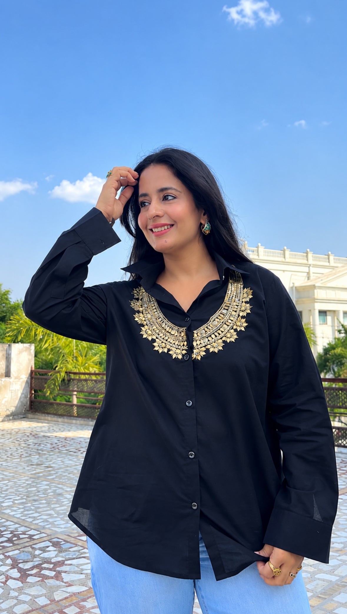 Rani Haar Handembroidered Shirt