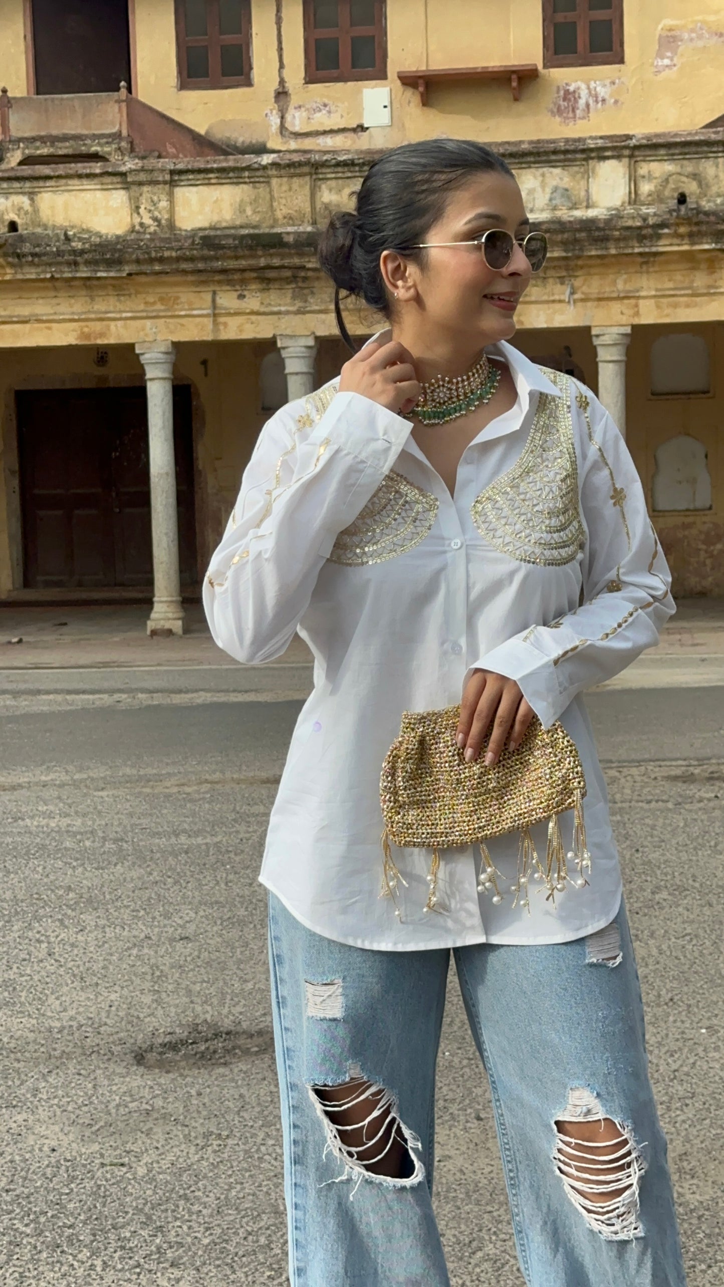 Aangi Handwork Shirt