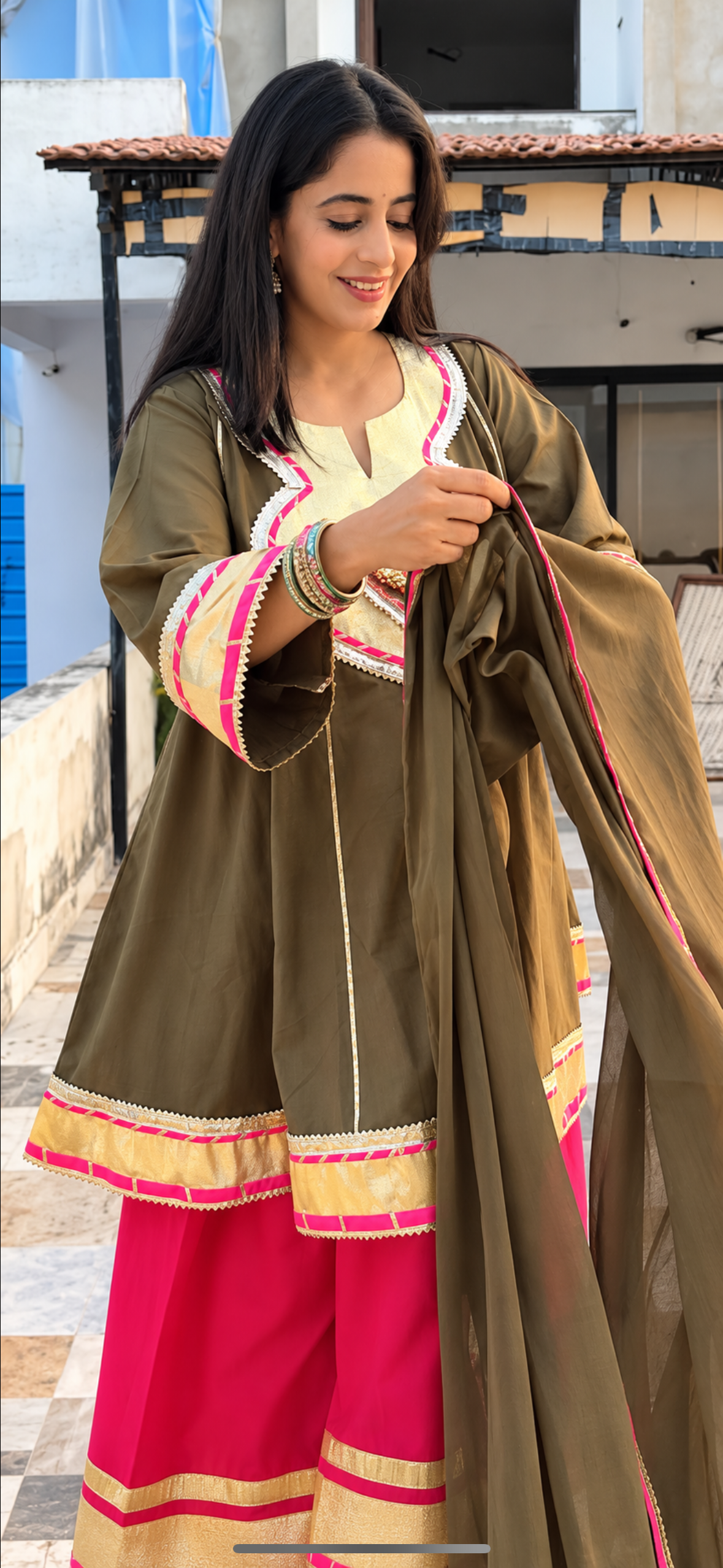 Paro Farsi Salwar Kurta Set Of 3