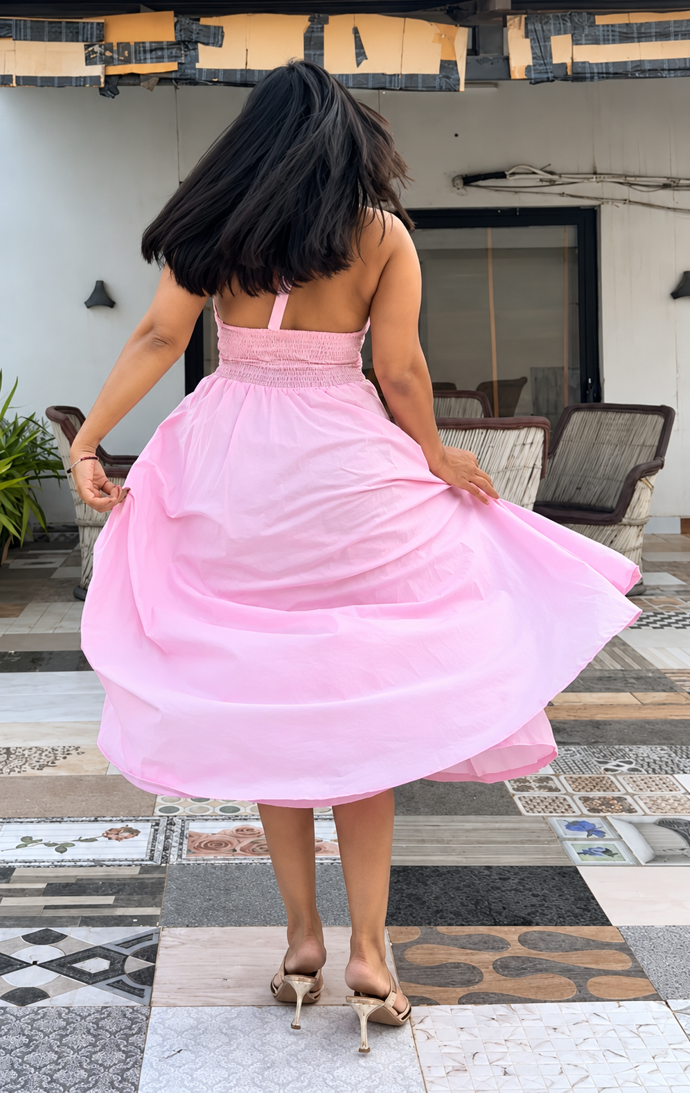 Silsila Halter neck Gotta work Dress