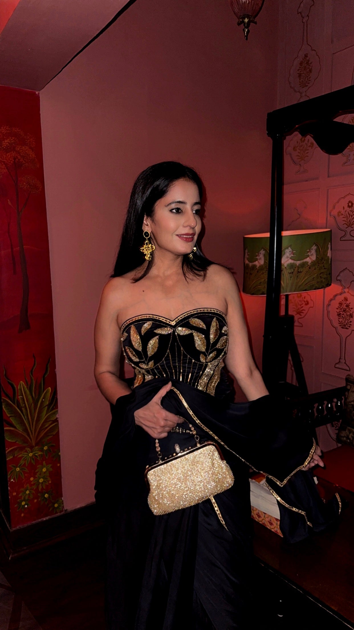 Zeenat Corset Blouse And Saree Set of 2( pre draped saree )